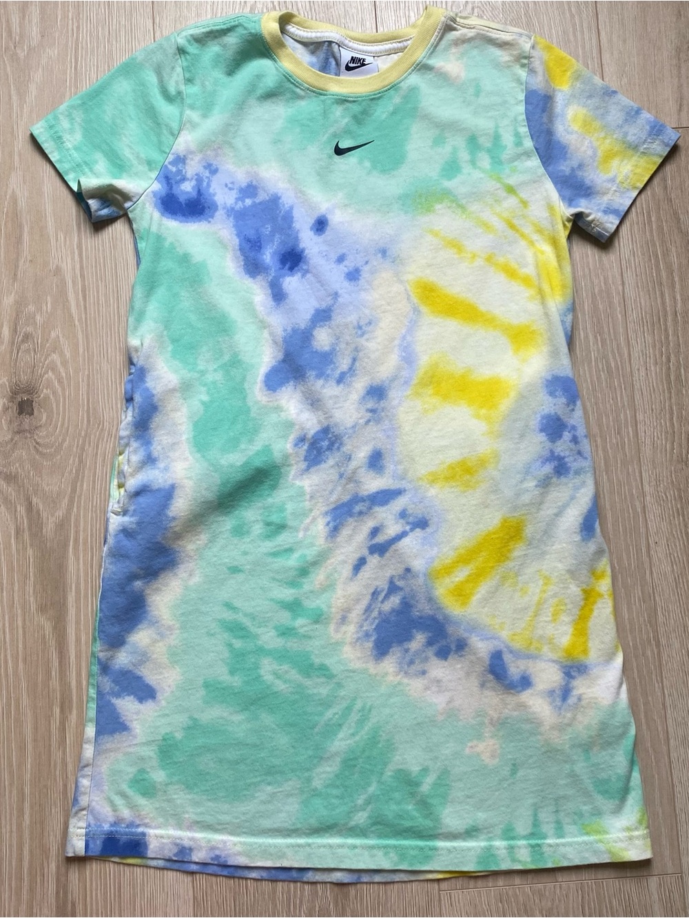 Nike Sportswear Girls Sz M Dress With Pockets Multicolor Tie Dye